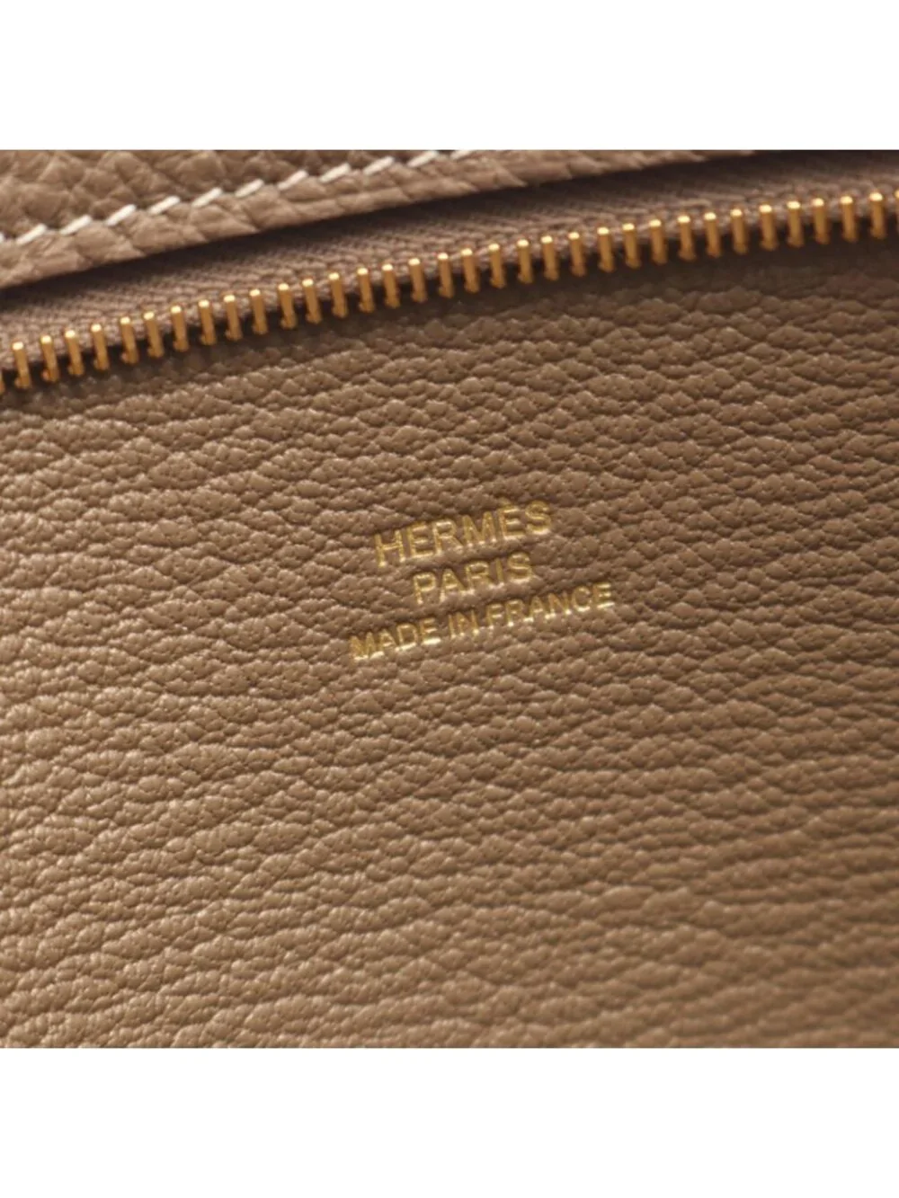 Hermes Pouch Back Pocket Etoupe Leather